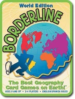 World Edition Borderline - The Best Geography Card Game on Earth - Ages 8 and up