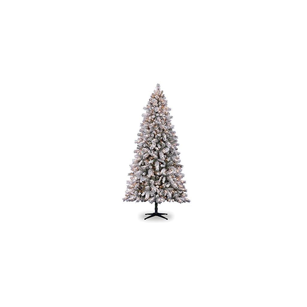 Darice 30038301 7.5' Flocked Vermont Pine Artificial Christmas Tree