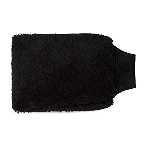 Buff Detail Automotive Microfiber Wash Mitt 7" by 10"| Super Soft Synthetic Lamb’s Wool Microfiber| Scratch Free Car Wash And Cleaner (2 Pack)