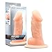 Realistic Textured Cock Sleeve - Delay Ejaculation Male Enhancement - Sex Toy for Men (Beige)