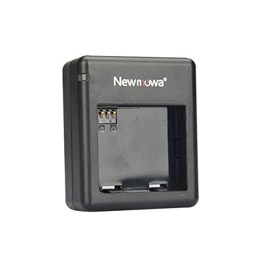 Newmowa 1200mAh Replacement Battery (2-Pack) and Dual USB Charger for Xiaomi Yi Action Camera(AZ13-1 Battery Only Compatible International Edition)