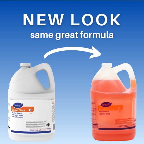 Diversey 903904 Stride Citrus Neutral Cleaner, Commercial Floor Cleaner