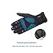 INBIKE Mountain Bike Gloves Cycling Gloves MTB Winter Gloves Silicone Gel Pad Gloves Touch Recognition Full Finger Black X-Large