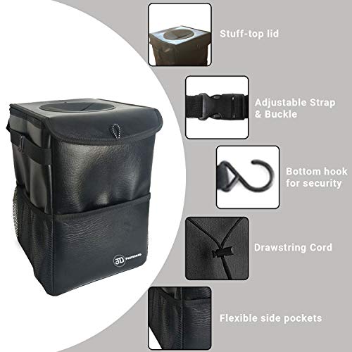 JD Preferred Boat Trash Can with LidPremium Quality Hanging Car