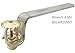 (2 Pack) UL Listed 1/2 NPT Fire Sprinkler Head 155°F (68°C) Upright Spray K=5.6 K80 Standard Response for Automatic Fire Sprinkler System Upright Bronze