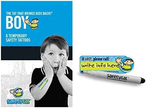 SafetyTat Child ID Tattoos (Boys 6pk)