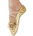 Polka Dot Leather Ballet Belly Slippers Dance Shoes Split-Sole Gymnastics Yoga Shoes for Women