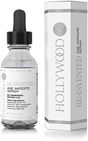 2.5% Retinol serum–4x STRONGER than regular anti-aging and acne treatments. With 11% Hyaluronic Acid and 20% Vitamin C, highest strength. 30ml (1 Bottle)