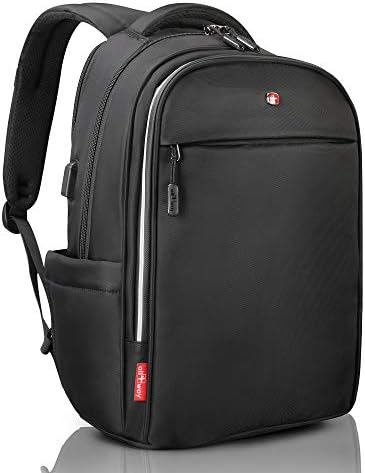 Business Laptop Backpack Swiss Design USB quick charge for Men Women Raincover