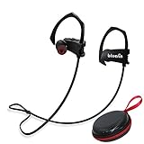 BLUERIN Bluetooth Headphones Best Wireless Sports Earphones HD Stereo Noise Cancelling APT-X with Mic Hook in ear Earbuds Waterproof Workout Sports Running Gym Exercise Fitness Headsets