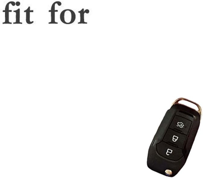 BROVACS Silicone Cover Protector Case Skin Jacket fit for FORD 3 Button Flip Remote Key Fob CV4709 Black - Image 4