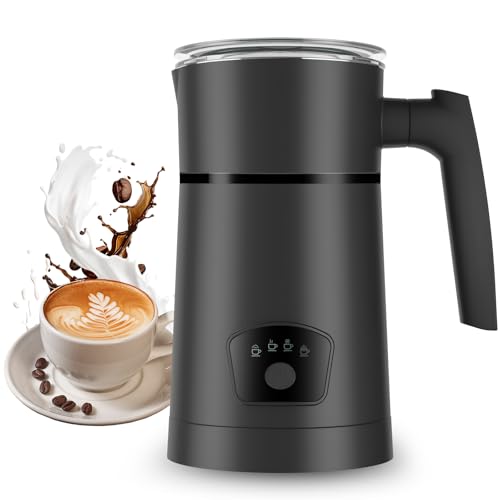Milk Frother 4-in-1 Electric Automatic Milk Steamer，Hot and Cold Foam Maker and Milk Warmer for Latte, Cappuccinos, Macchiato Coffee Maker