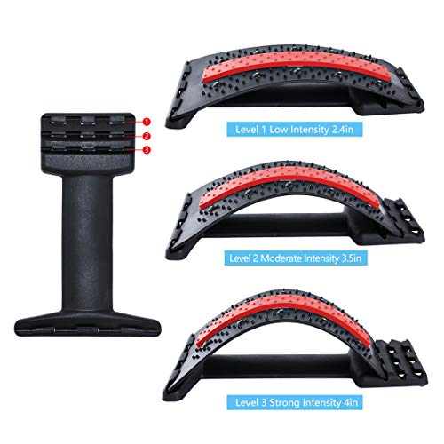 Back Stretcher Pain Relief Stretching Device - Adjustable Lower Back Lumbar Massager with Magnetic Acupuncture… - Image 5