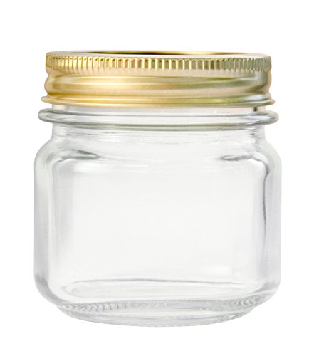 Anchor Hocking 10984 10984AHG17 1/2 Pint Home Canning Jars with Metal Lids and Rings, Clear
