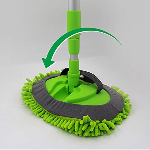 HWJF Car wash car Brush with dust Cleaning Brush mop Tool Cleaning car wash Brush Long Handle Telescopic Rod/Cotton Thread Soft Hair Scrub dusting car Supplies