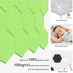 JBER Hexagon Acoustic Panels Beveled Edge Sound