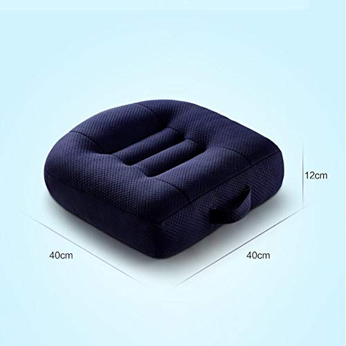 JiaQi Booster Cushion,Orthopedic Seat Cushions for Car,Extra-Thick Groove Portable Tailbone Pain Back Pain Cushion-F 40x40x12cm(16x16x5inch)