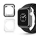 Apple Watch Series 2 Case 38mm, Alritz 2 Pack Soft TPU Protective Case Flexible Anti-scratch Bumper Cover for iWatch Series 2 Series 1, Black & Clear