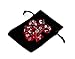 7 Die Polyhedral Dice Set - Translucent Red with Velvet Pouch By Wiz Dice