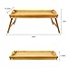 urbanfit Bamboo Bed Tray Table with Folding Legs, Portable Bed Breakfast Serving Trays for Eating, Reading, Laptop, Working