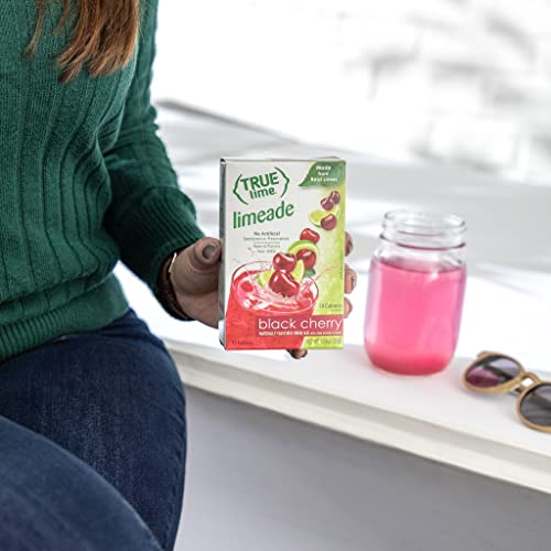 TRUE LIME Black Cherry Limeade Drink Mix (10 Count 1 pack) Made