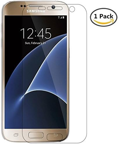 SUPTMAX Galaxy S7 Screen Protector Full Coverage Premium High Quality 0.15mm PET Film [Ultra Clear] [Anti-Fingerprint] Samsung S7 Screen Protector (1 Pack)