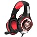 BlueFire Stereo Gaming Headset for Playstation 4 PS4, Over-Ear Headphones with Mic and LED Lights for Xbox One, PC, Laptop (Red) primary