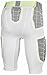 Nike Pro Combat Hyperstrong Compression Hard Plate Football (Medium, White/White/Volt/Volt)