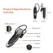 Bluetooth Headset, Hands Free Earpiece Link Dream Wireless Earbud 24 Hrs Talktime 60 Day Standby Noise Cancelling Mic for iPhone Samsung Android Cell Phones for Driving/Business/Office/Workout