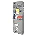 Snoopy Series by iLuv (Design Sleek Form-Fitting Snoopy Peanuts Hard Shell Protective Case with Soft-Coated Surface) Compatible with Apple iPhone 6 & iPhone 6S (4.7”) (Gray)