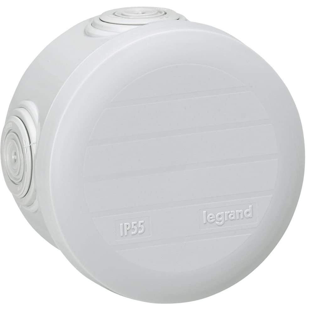 Legrand LEG94514 Round Junction Box Snap-Fit Diameter 70 mm 45 mm Grey