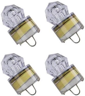 LED Deep Drop Underwater Fishing Light Diamond Tubular Style Bait Lure Squid, 350/700hrs Lifespan, 1000M Deep