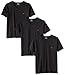Emporio Armani Men's 3-Pack Regular Fit V-Neck T-Shirt, Black, Large