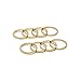 Women's Plain Band Knuckle Stacking Midi Rings, Set of 8 - Gold Plated Stainless Steel - by Silver Phantom Jewelry