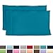 Cosy House Collection Everyday 1500 Series Pillowcases - Master Bedroom Essentials - Luxury Hotel Quality - Silky Soft & Smooth - Gentle & Skin Friendly - Set of 2 (King, Turquoise)