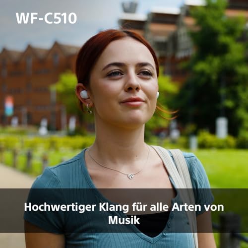 WF-C510 Truly Wireless Kopfhörer - Kleine, leichte Bluetooth In-Ear-Kopfhörer mit Multipoint-Connection, Ambient Sound, IPX4 Rating, Spotify Tap, Quick Charge, 22 HR Akku, iOS & Android - Schwarz