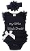 COSLAND Infant Baby Girls' Lace Tutu Little Dress Bodysuit, Black, 3-6 Months