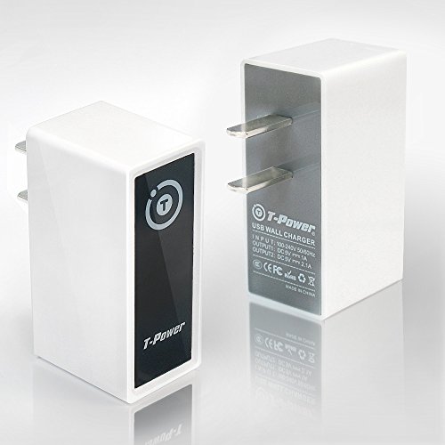T-Power (5v 3.1-amp) Dual USB Ports for Asus EEE MeMO Pad Smart , LG Google Nexus , Samsung Galaxy 3 Transformer T100 Tablet PC Tab Power Supply