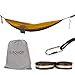 Rovor Chill-Solo Backpacking Camping Hammock with Quadruple Stitching, Includes Tree Hammock Straps and Carabiners | Great 1 Person Hammock