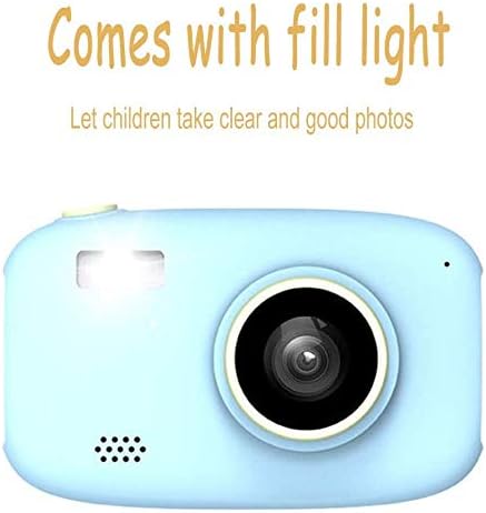 QCHEA Multifunctional Childrens Camera 26MP Dual Lens 2 4 Inch IPS Display Digital Video Camera filterCreative Photo FrameFlashWith 32G Memory Card Color B