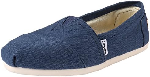 Janstom Women's Classic Casual Slip-On Shoes Loafers Navy Blue 5.5 B(M)-36