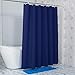 AmazerBath Navy Blue Shower Curtain, Thick PEVA, Heavy Duty Waterproof 72x72 with 3 Weighted Stones and 12 Grommets