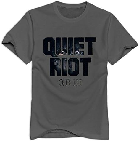 I3NUX Quiet Riot Logo 100% Cotton T-shirt For Men Designer T Shirts