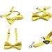 Hanerdun Kids Suspender Bowtie Sets Adjustable Suspender With Bow Ties Gift Idea For Boys And Girls, Navy Blue, One Size