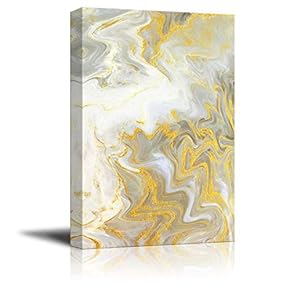 Canvas Wall Art - Abstract Golden Texture - Giclee Print Gallery Wrap Modern Home Art Ready to Hang - 12x18 inches