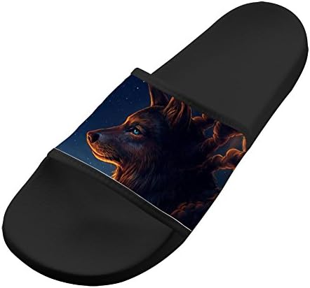 Mist Moon Wolf Sirius Slippers 3D Printed Home Sandals Family Open Toe Shoes EVA Pontoufle 11