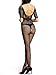 Amoretu Womens Pantyhose Sheer Strecthy Suspender Tights Black