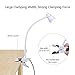 CeSunlight LED Clip Desk Lamp, Headboard Light with Strong Clamp, Bed Reading Light with 3000k-6500K Adjustable Color Temperature Options for Brighter Illumination (Milky White)