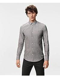 Camisa con botones de algodón y cachemir de Calvin Klein para hombre