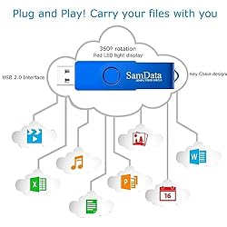 SamData 128GB USB Flash Drives 5 Pack 128GB Thumb